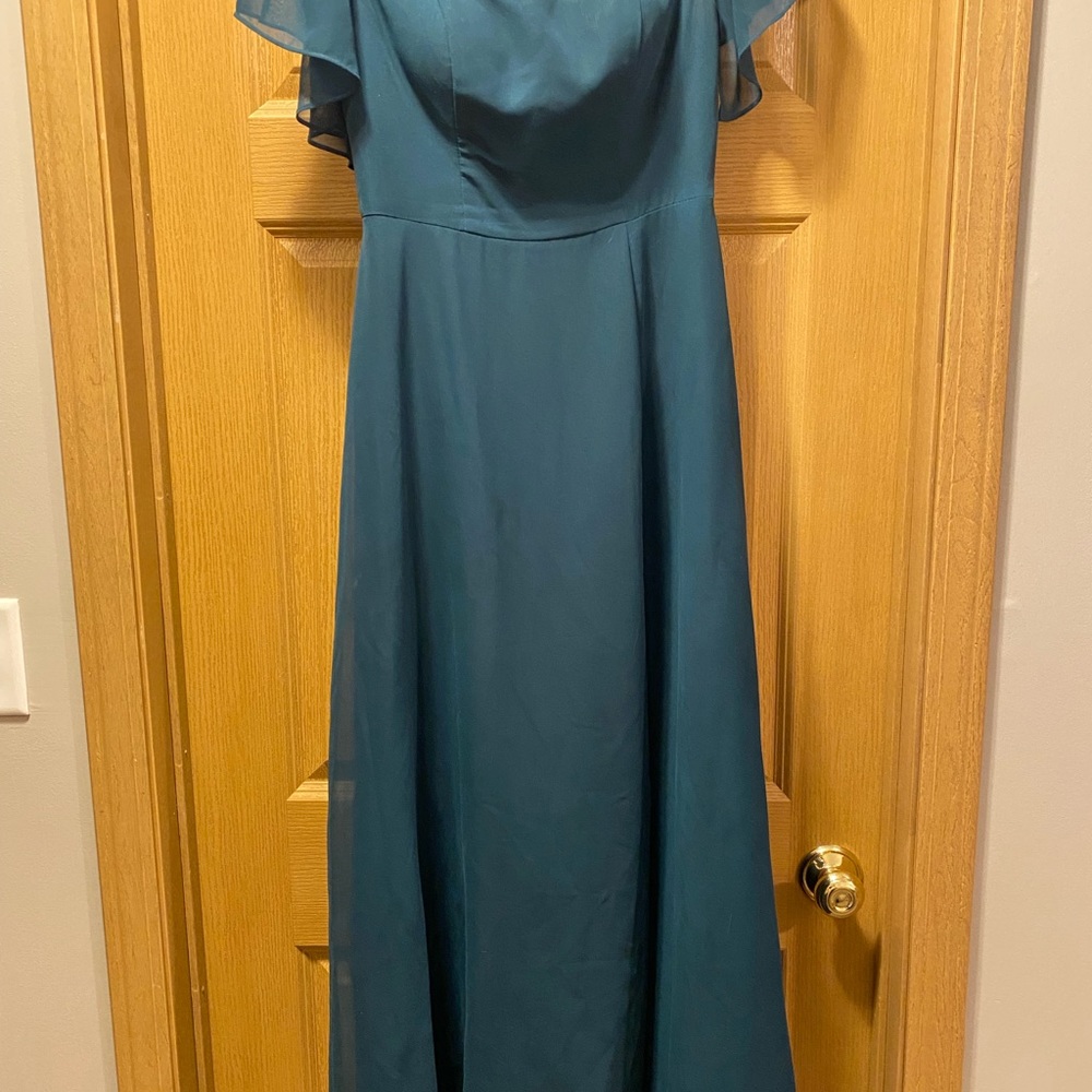 Azazie Pine Green Dress